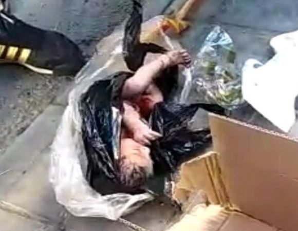 انتقال نوزاد رها شده در سطل زباله به بهزیستی | حال نوزاد خوب است
