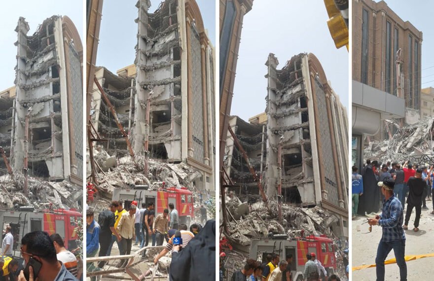 ساختمان متروپل در آبادان فرو ریخت