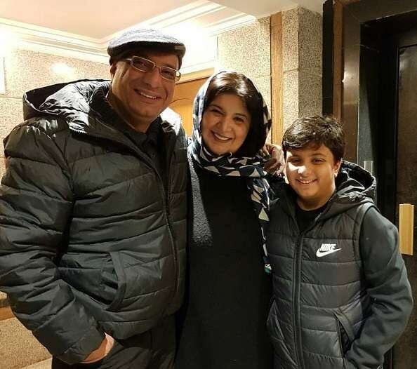 صدف طاهریان و پویان مختاری در استخر / عکس