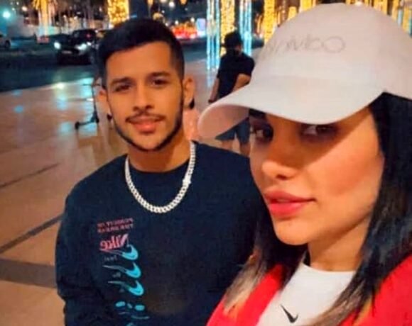 مهدی قائدی و همسرش