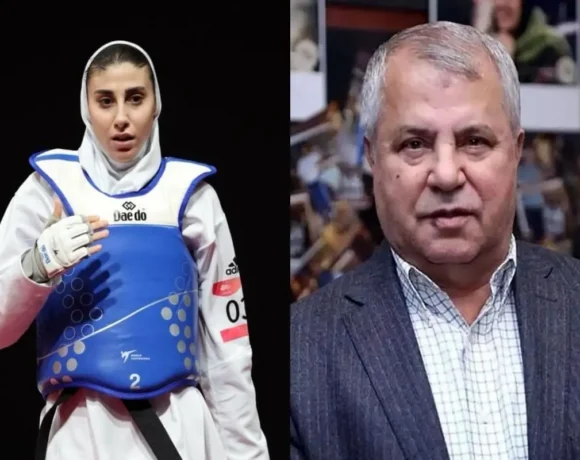 اولین واکنش علی پروین به بوسیدن قهرمان زن المپیکی